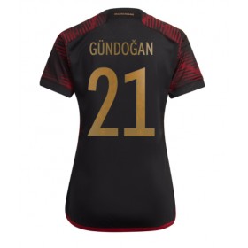 Camisetas Alemania Ilkay Gundogan 21 Segunda Copa Mundial 2022 - Mujer